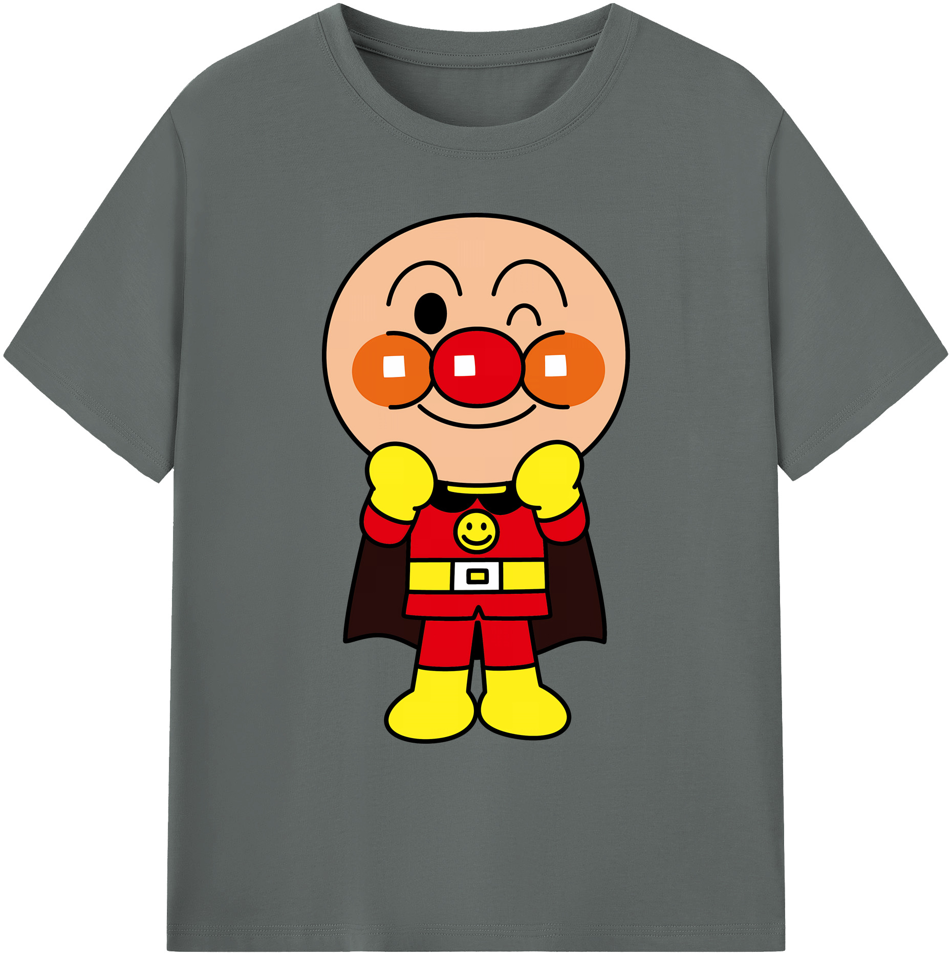 （画像用） アンパンマン Anpanman 綿100％ メンズ半袖Tシャツ｜肌触りやわらか＆通気性